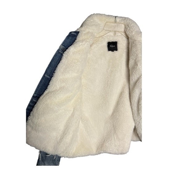 Rails Ramsey Faux Fur Denim Jacket - XS - Picture 11 of 12